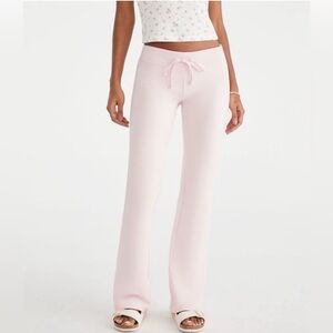aeropostale pink flare sweat pants
